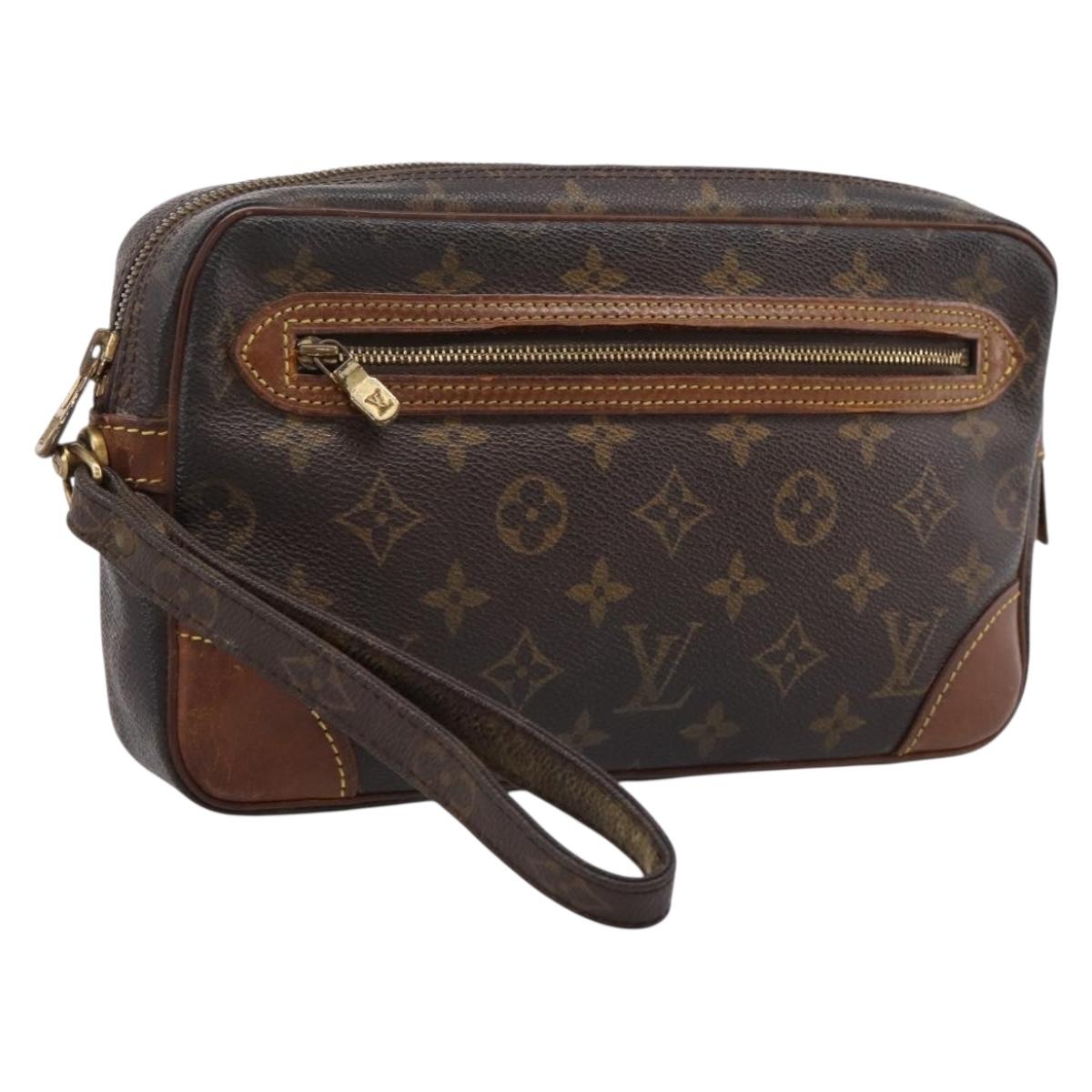 LOUIS VUITTON Monogram Marly Dragonne GM Clutch Bag M51825 LV Auth 203306