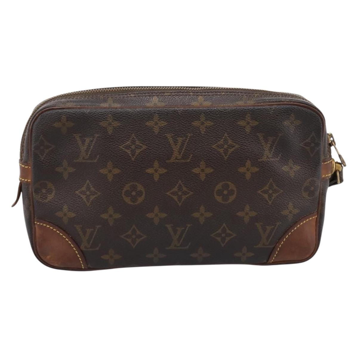 LOUIS VUITTON Monogram Marly Dragonne GM Clutch Bag M51825 LV Auth 203306