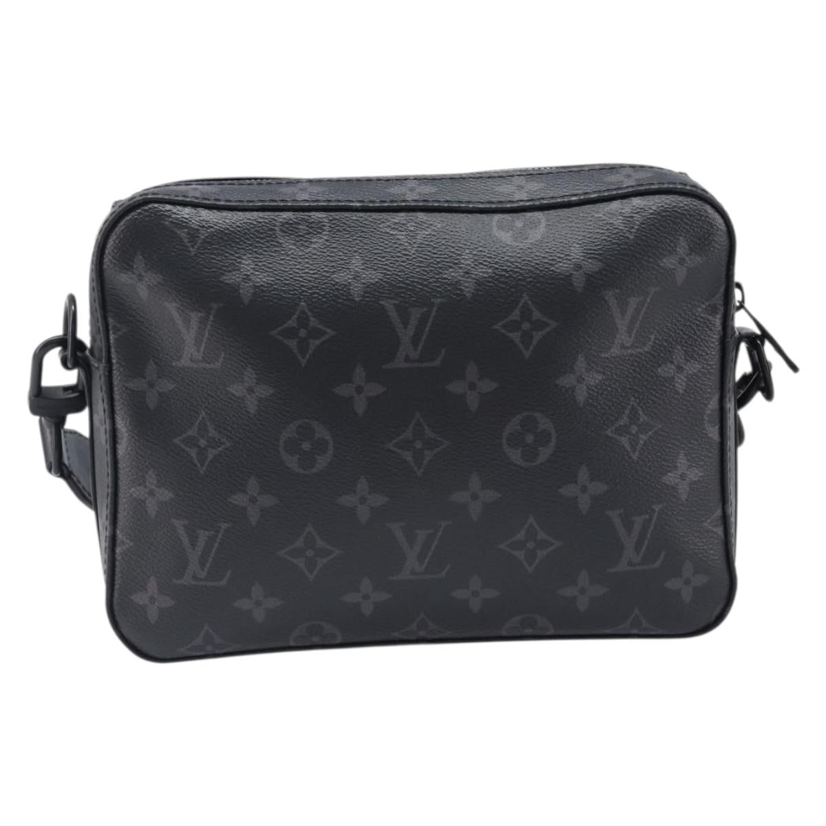 LOUIS VUITTON Monogram Eclipse Steamer Messenger Bag M45585 LV Auth 203307V