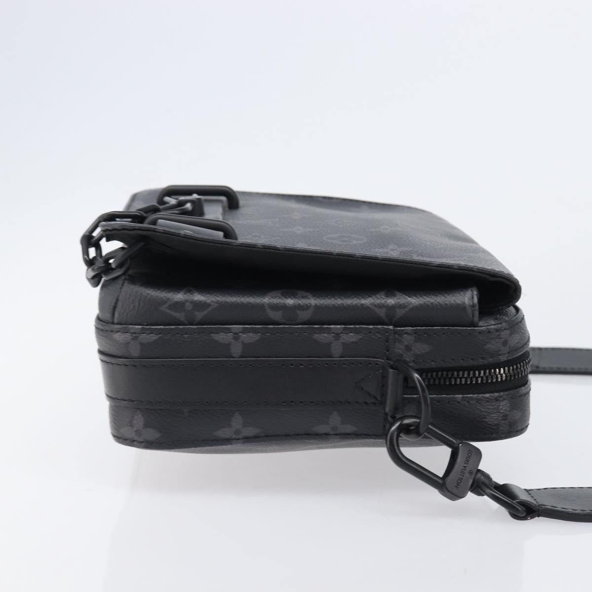LOUIS VUITTON Monogram Eclipse Steamer Messenger Bag M45585 LV Auth 203307V
