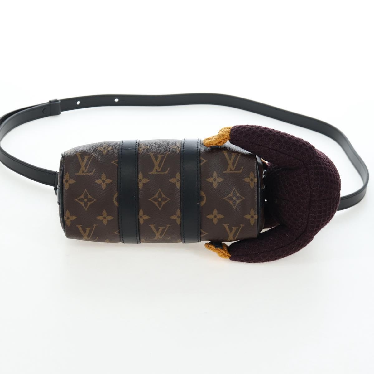 LOUIS VUITTON Monkey Puppet KeepallXS Boston Bag M80118 LV Auth 203309SM