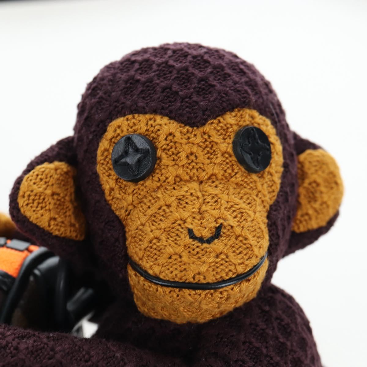 LOUIS VUITTON Monkey Puppet KeepallXS Boston Bag M80118 LV Auth 203309SM