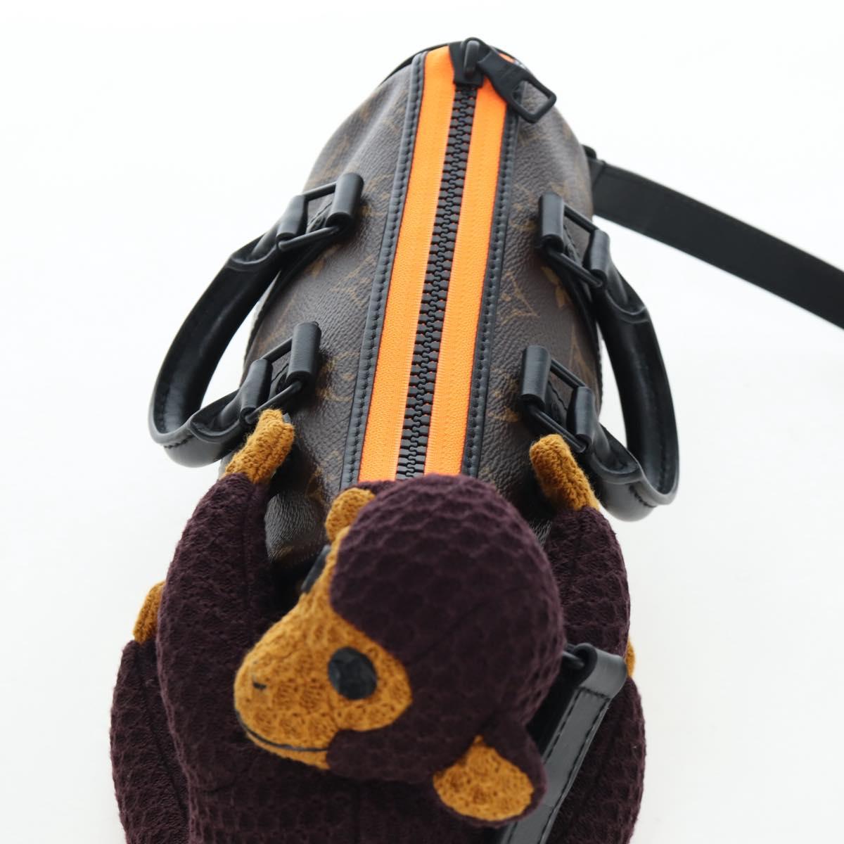 LOUIS VUITTON Monkey Puppet KeepallXS Boston Bag M80118 LV Auth 203309SM