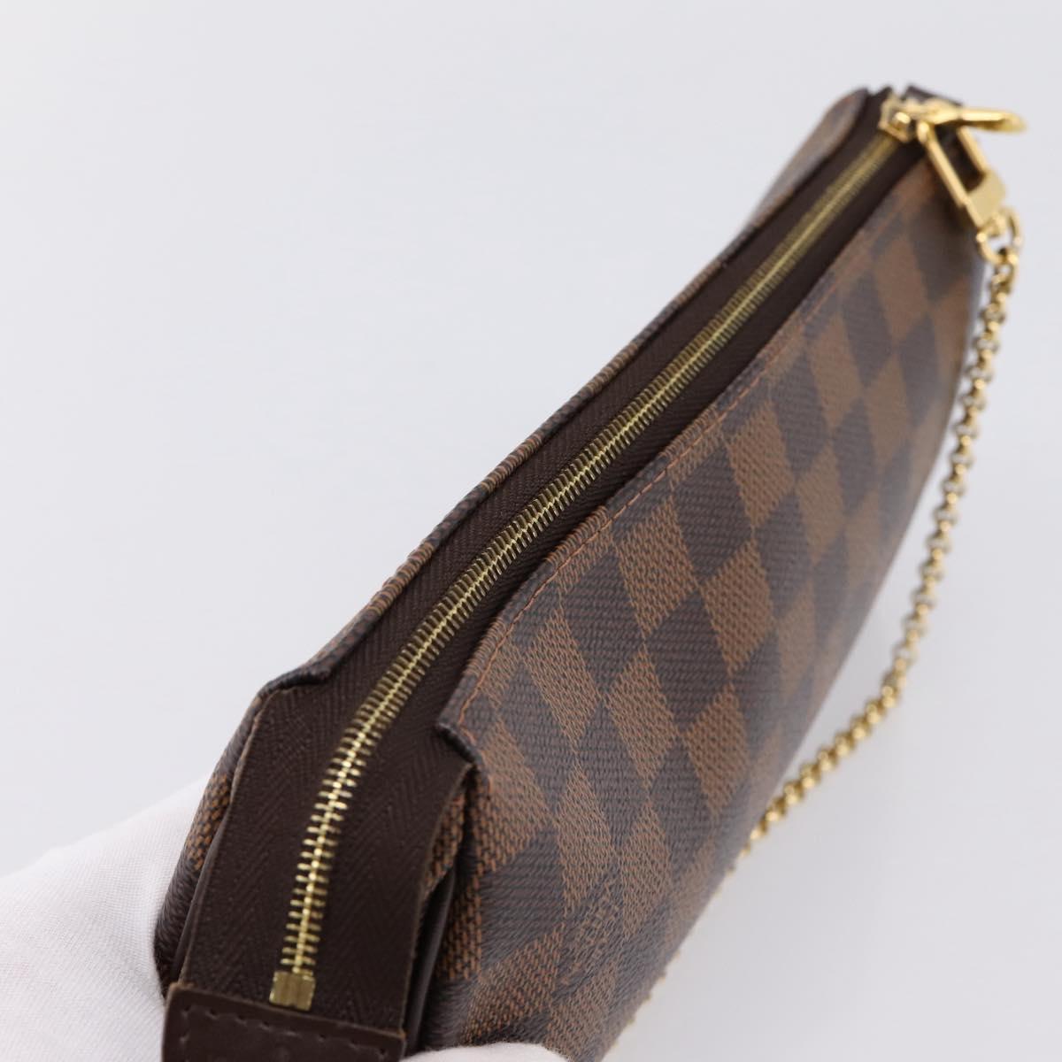 LOUIS VUITTON Damier Ebene Eva Shoulder Bag N55213 LV Auth 203310A