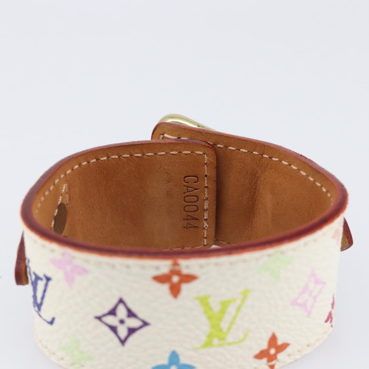 LOUIS VUITTON Monogram Multicolor Bracelet Tedaforce White M92482 LV Auth 203311