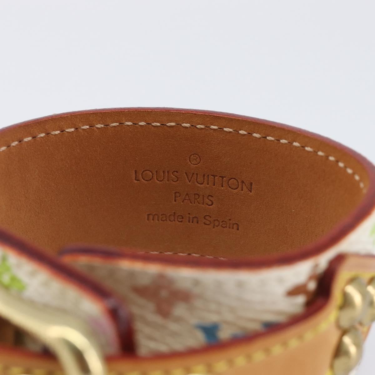 LOUIS VUITTON Monogram Multicolor Bracelet Tedaforce White M92482 LV Auth 203311