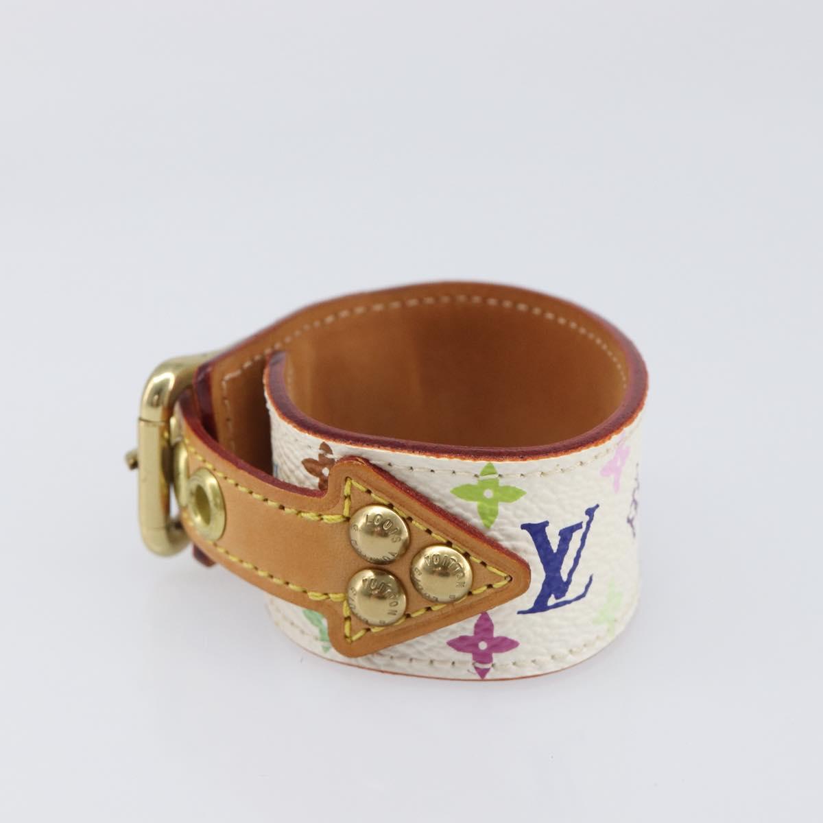LOUIS VUITTON Monogram Multicolor Bracelet Tedaforce White M92482 LV Auth 203311