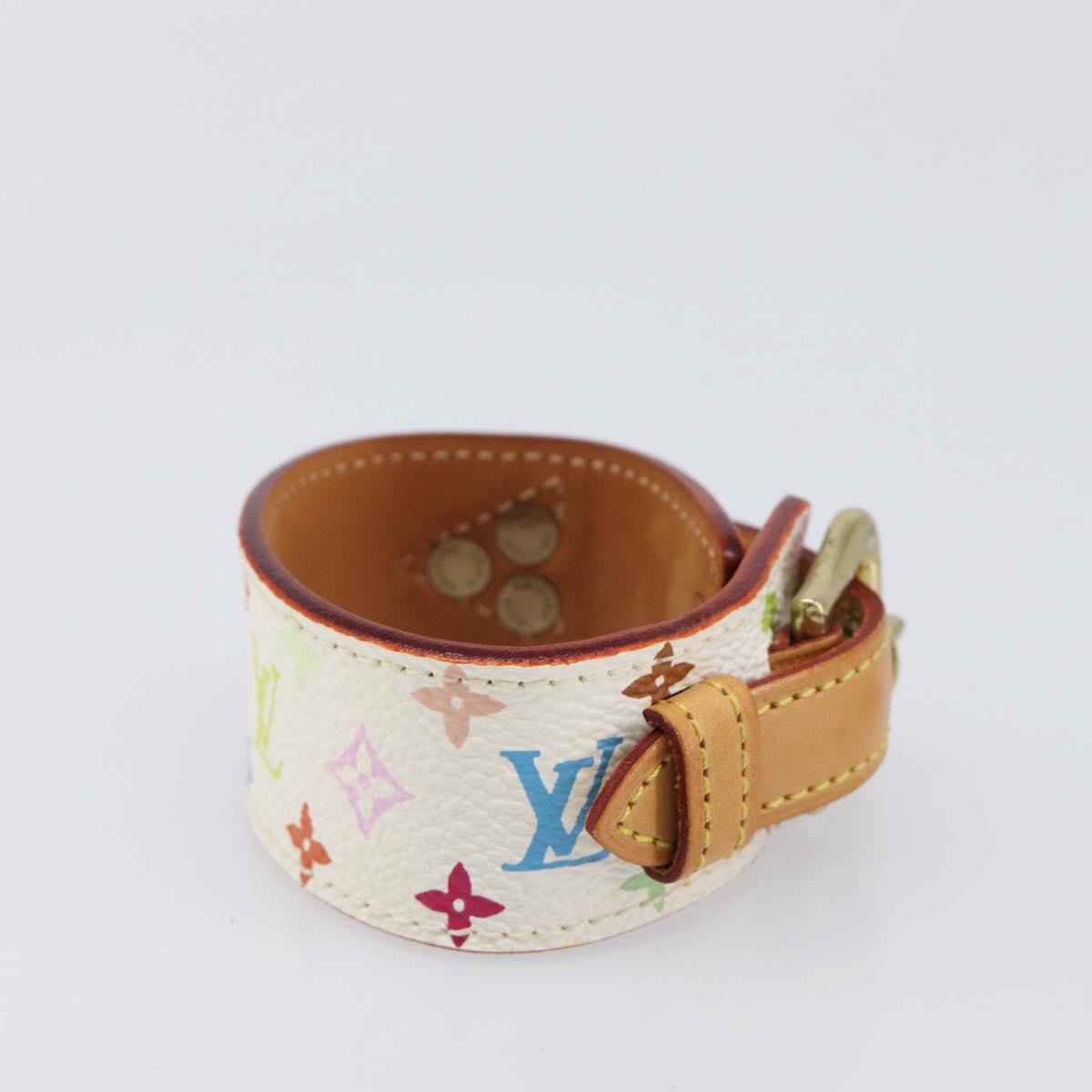 LOUIS VUITTON Monogram Multicolor Bracelet Tedaforce White M92482 LV Auth 203311