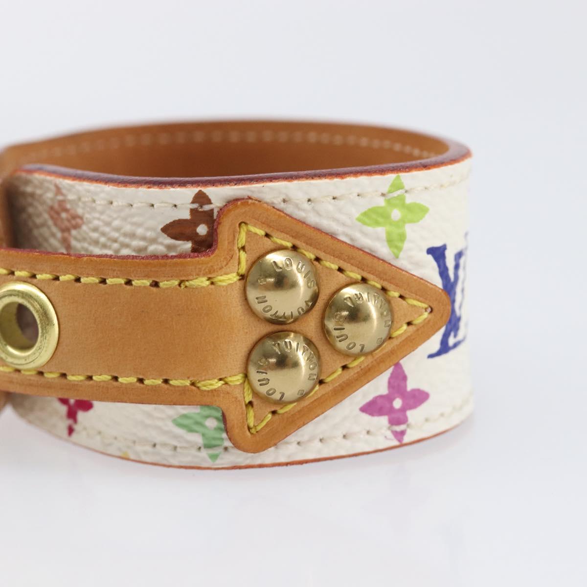 LOUIS VUITTON Monogram Multicolor Bracelet Tedaforce White M92482 LV Auth 203311