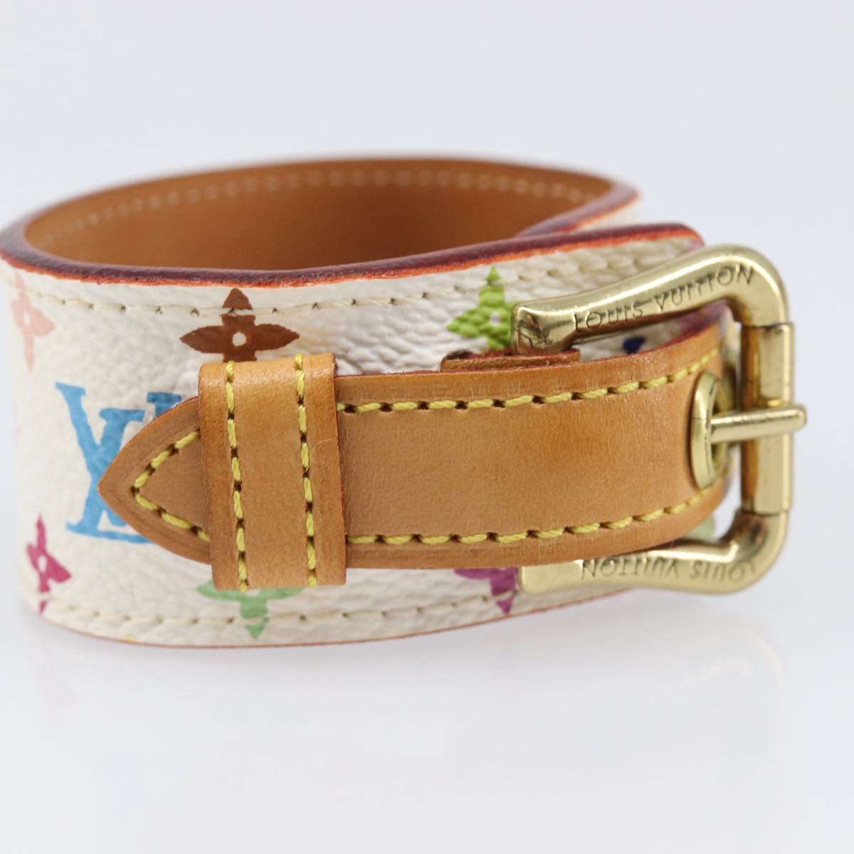 LOUIS VUITTON Monogram Multicolor Bracelet Tedaforce White M92482 LV Auth 203311