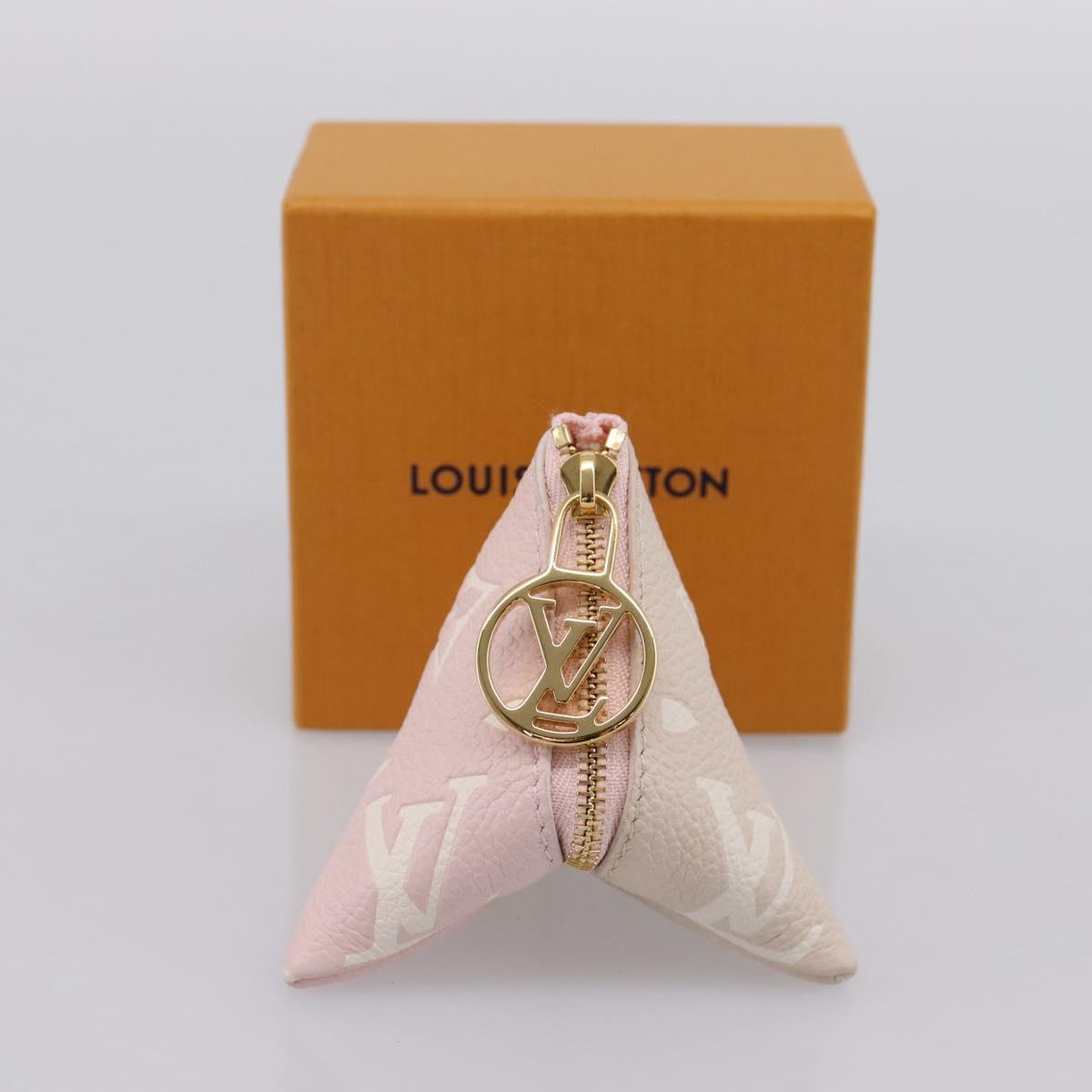 LOUIS VUITTON Monogram Empreinte Berlingo Charm Beige M00669 LV Auth 203314M