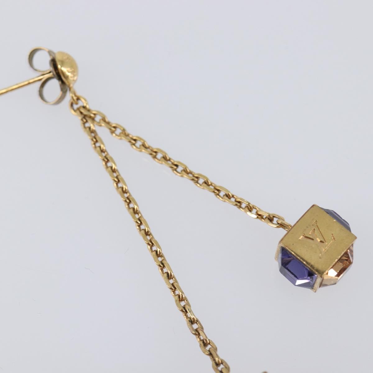 LOUIS VUITTON Pandan Gambling Pierce Metal Gold M66059 LV Auth 203318