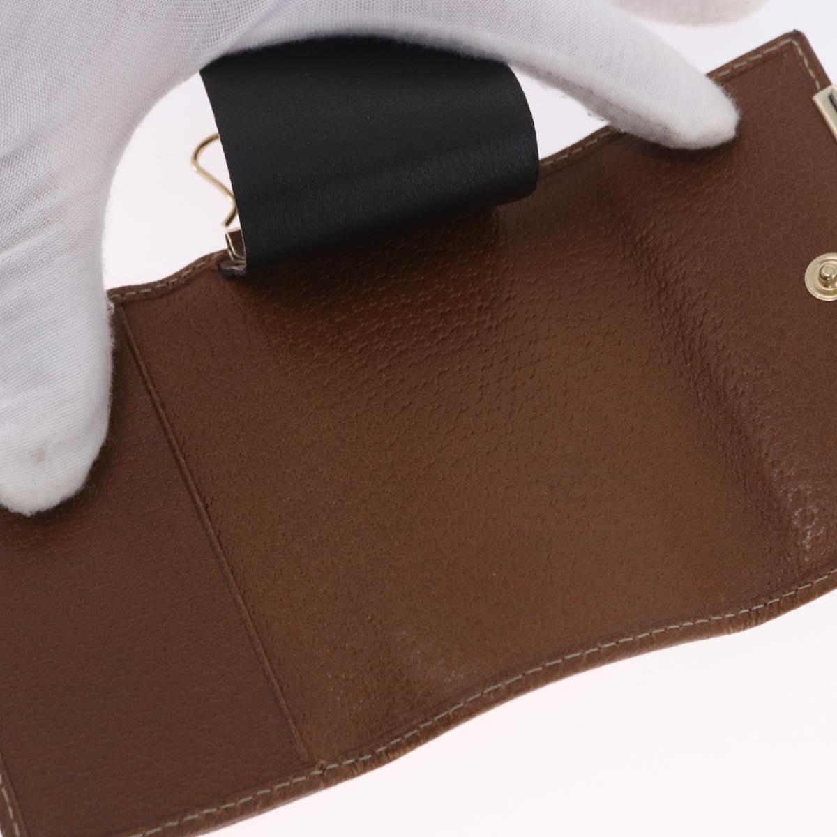 GUCCI GG Canvas Key Case Beige Gold 127048 Auth 203330V