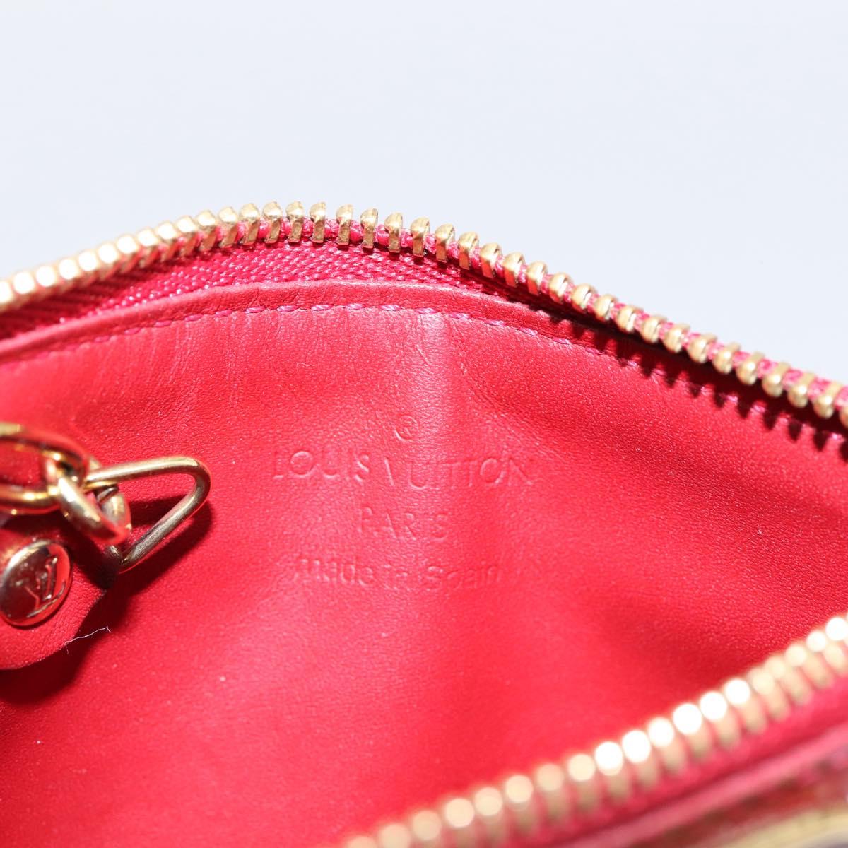 LOUIS VUITTON Vernis Pochette Cle NM Coin Purse M91737 LV Auth 203340A