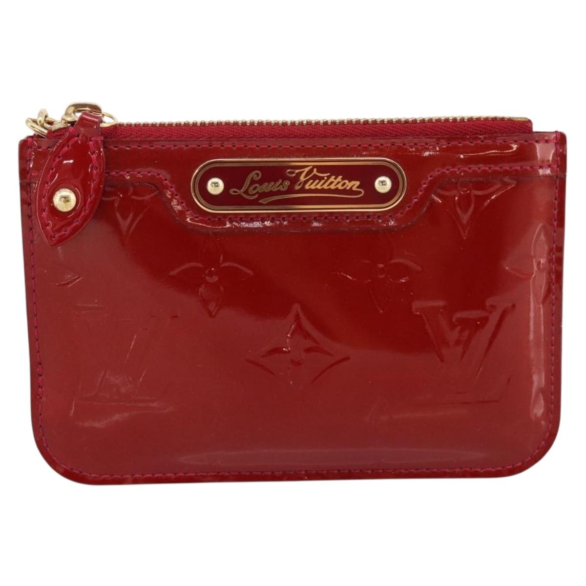 LOUIS VUITTON Vernis Pochette Cle NM Coin Purse M91737 LV Auth 203340A