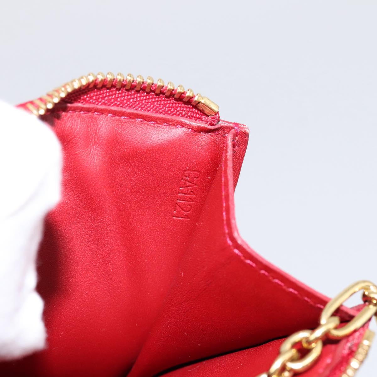 LOUIS VUITTON Vernis Pochette Cle NM Coin Purse M91737 LV Auth 203340A