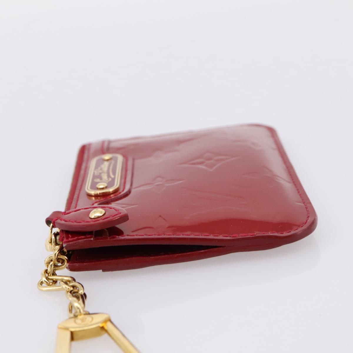 LOUIS VUITTON Vernis Pochette Cle NM Coin Purse M91737 LV Auth 203340A