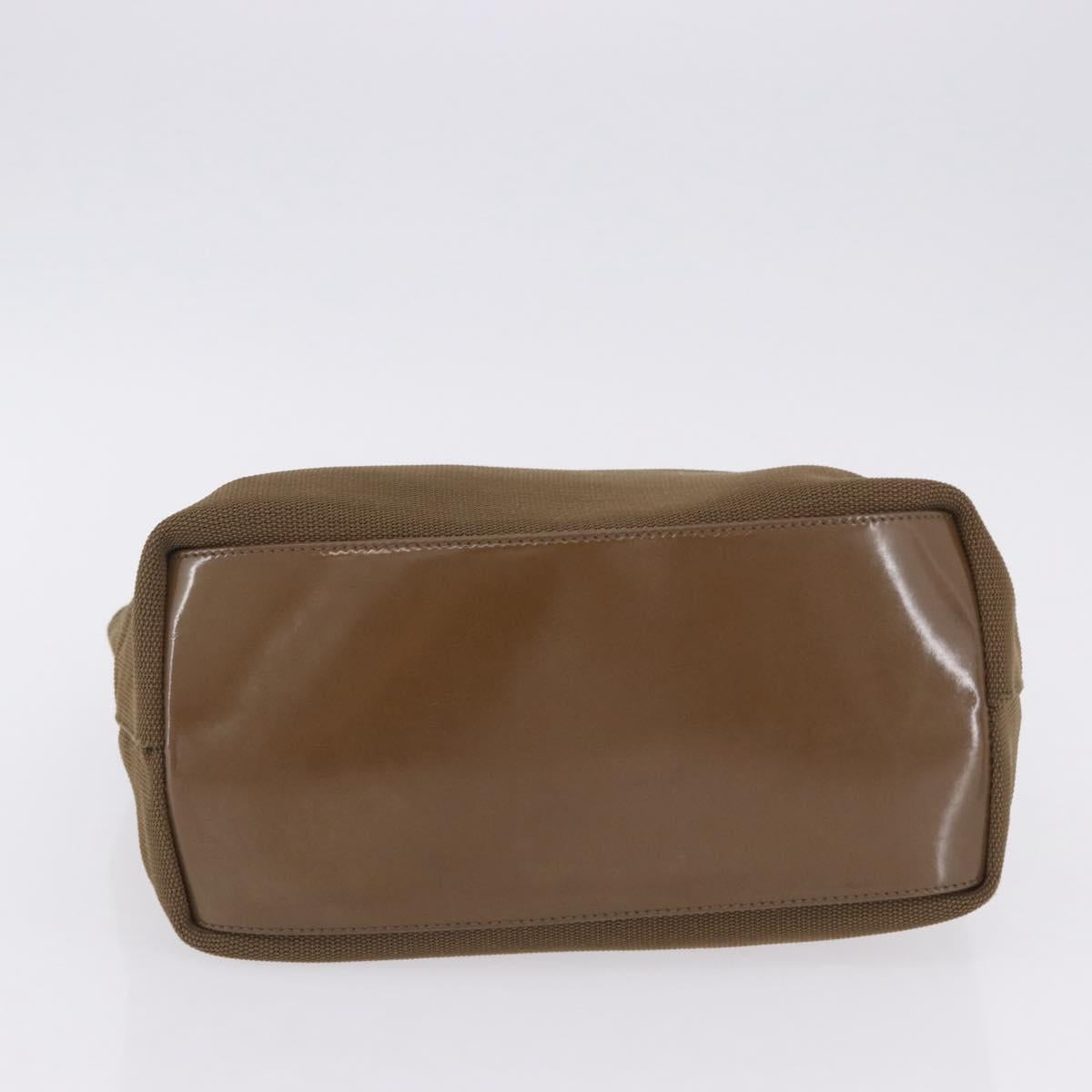 GUCCI Hand Bag Canvas Brown Silver 001 3298 Auth 203341