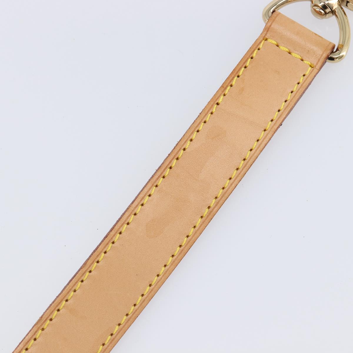 LOUIS VUITTON Adjustable Shoulder Strap Leather 39.8""-47.2"" Beige Auth 203349