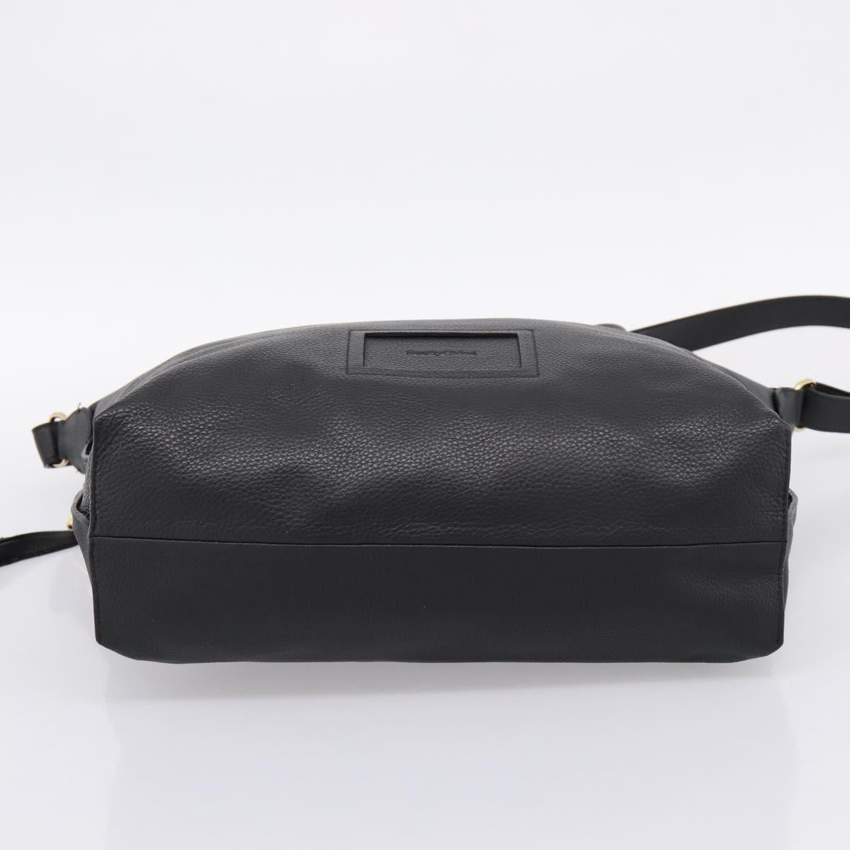 Chloe SeeByChloe Hand Bag Leather 2way Black Gold Tone Auth 203355A