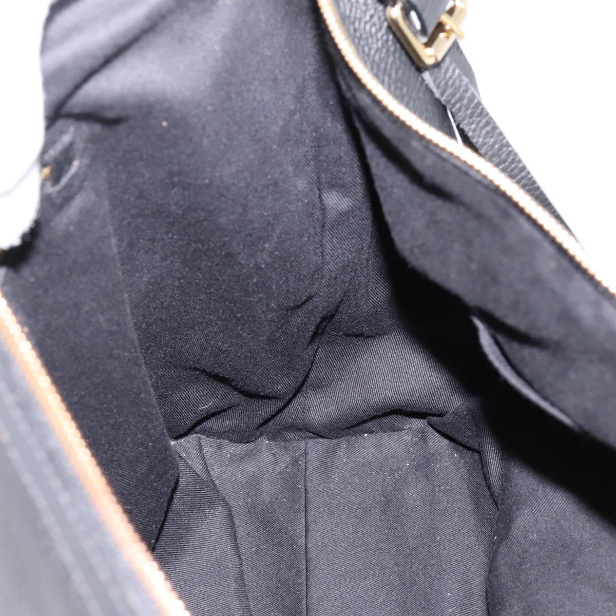 Chloe SeeByChloe Hand Bag Leather 2way Black Gold Tone Auth 203355A