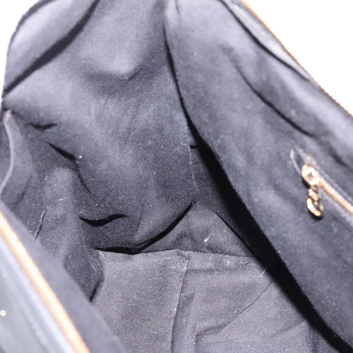 Chloe SeeByChloe Hand Bag Leather 2way Black Gold Tone Auth 203355A