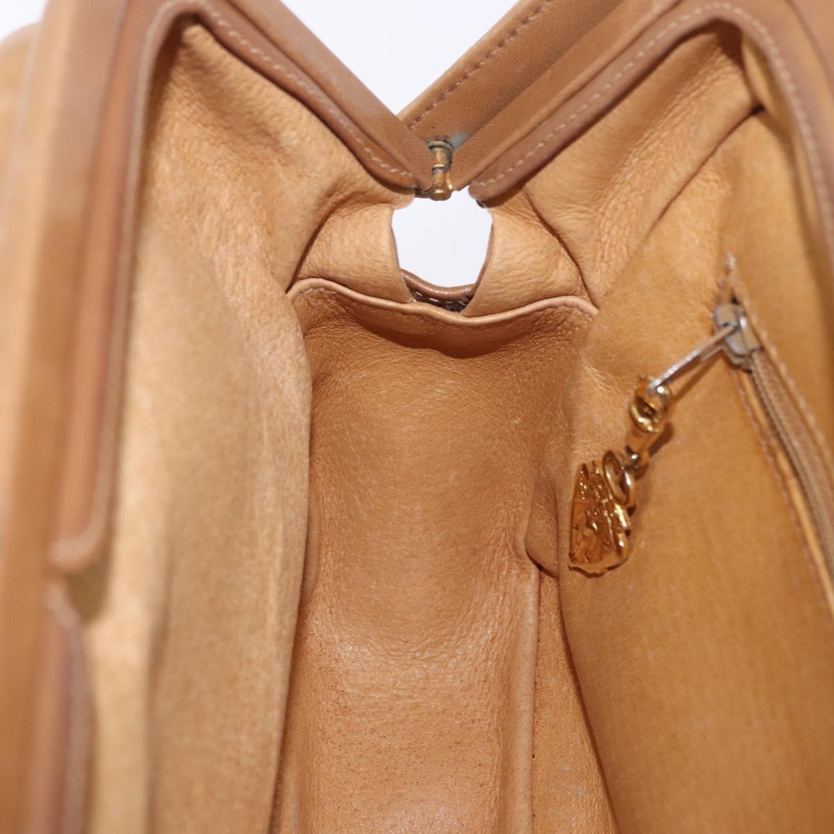 GUCCI Micro GG Canvas Shoulder Bag Beige Gold Tone 001 261 1055 Auth 203357