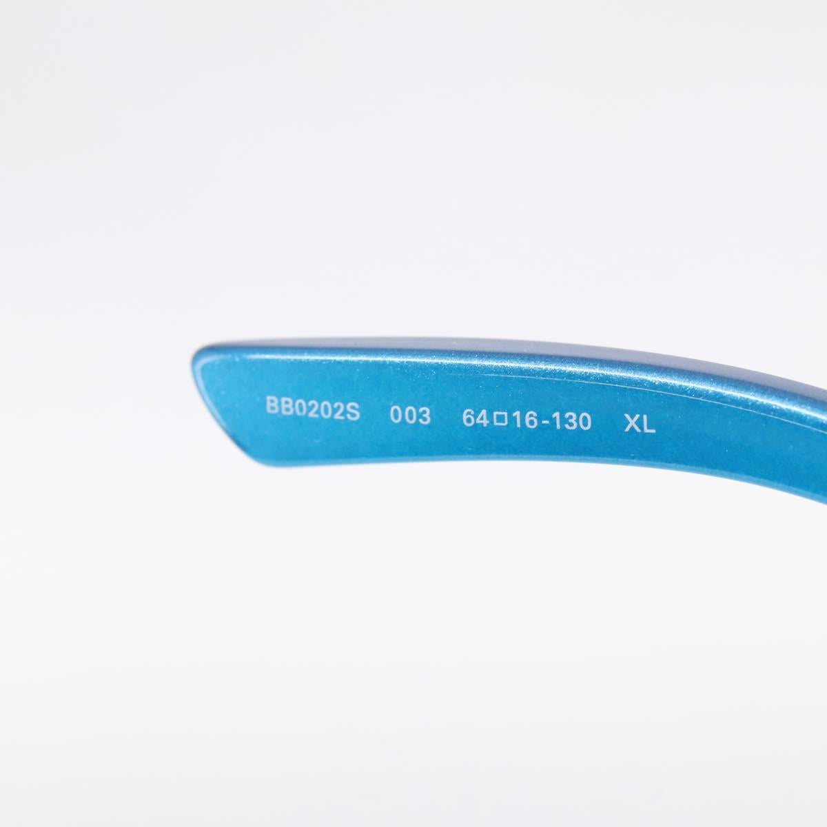 BALENCIAGA Sunglasses Plastic Blue Silver Auth 203373M