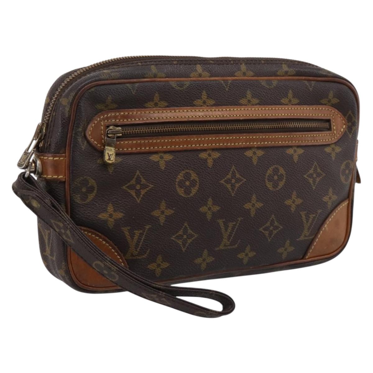 LOUIS VUITTON Monogram Marly Dragonne GM Clutch Bag M51825 LV Auth 203419