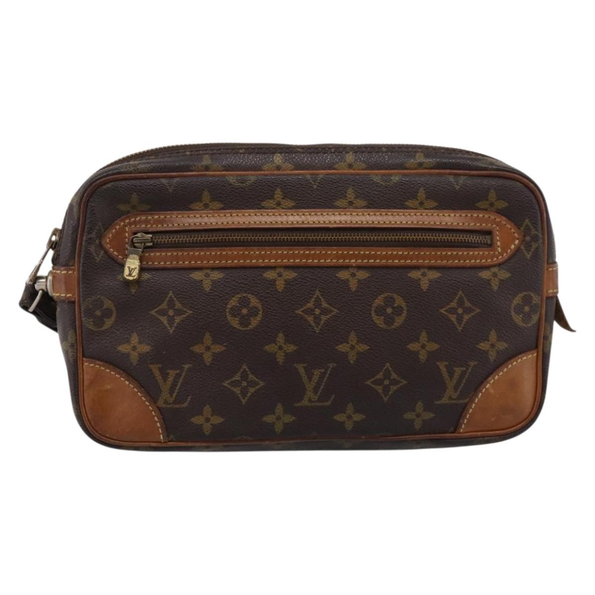 LOUIS VUITTON Monogram Marly Dragonne GM Clutch Bag M51825 LV Auth 203419