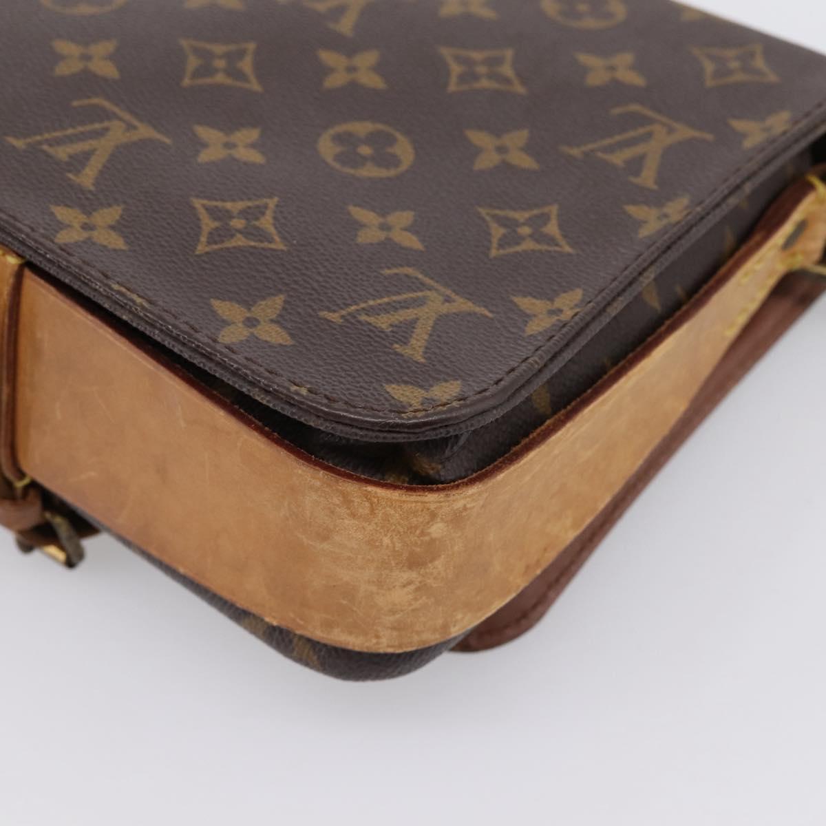 LOUIS VUITTON Monogram Cartouchiere MM Shoulder Bag M51253 LV Auth 203429