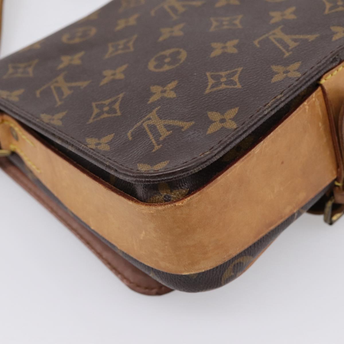 LOUIS VUITTON Monogram Cartouchiere MM Shoulder Bag M51253 LV Auth 203429