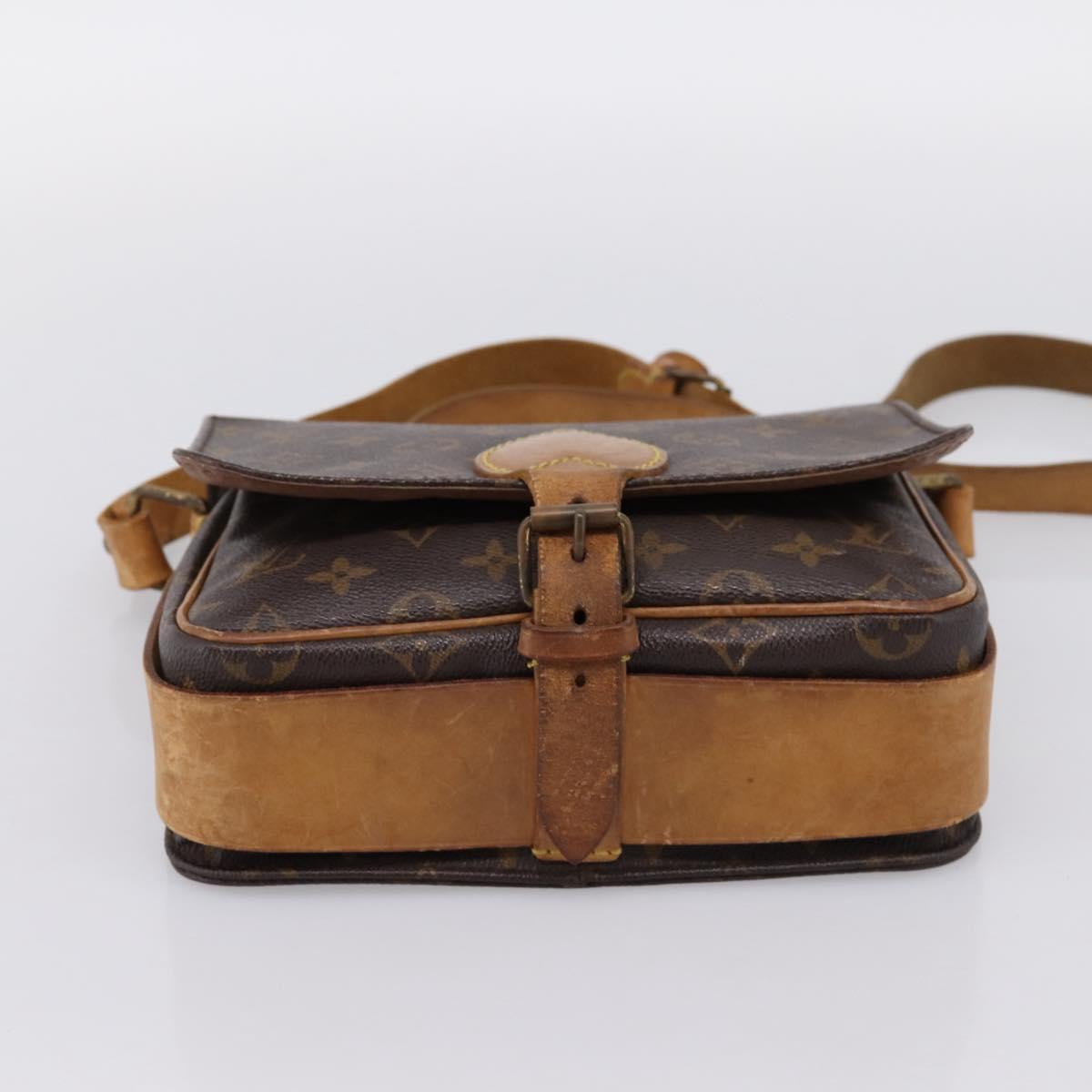 LOUIS VUITTON Monogram Cartouchiere MM Shoulder Bag M51253 LV Auth 203429