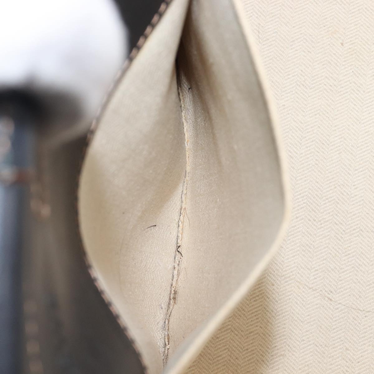 LOEWE Cushion Tote Bag Canvas Beige Auth 203445V