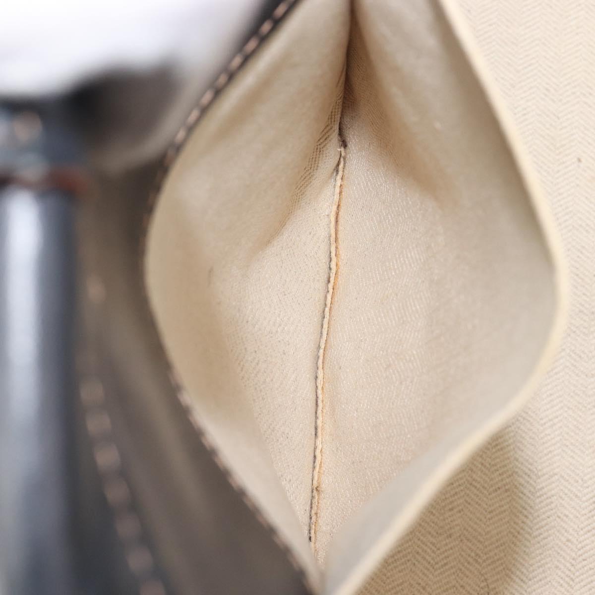 LOEWE Cushion Tote Bag Canvas Beige Auth 203445V