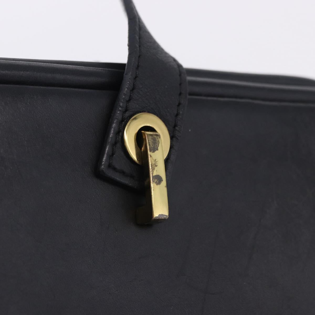 GUCCI GG Canvas Tote Bag Black Gold 92730 Auth 203446V