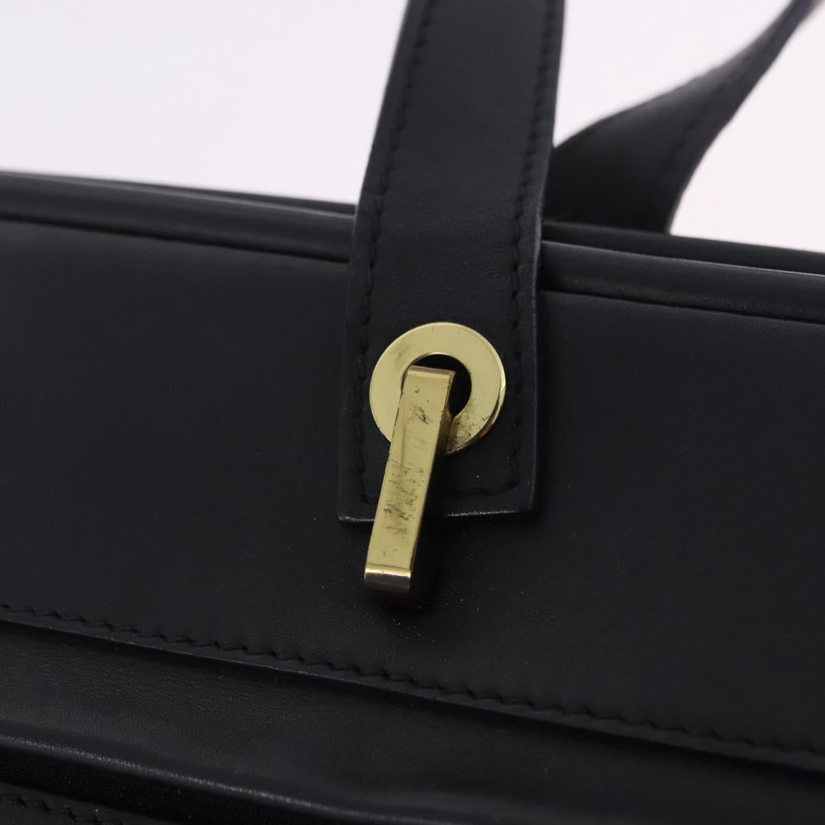 GUCCI GG Canvas Tote Bag Black Gold 92730 Auth 203446V