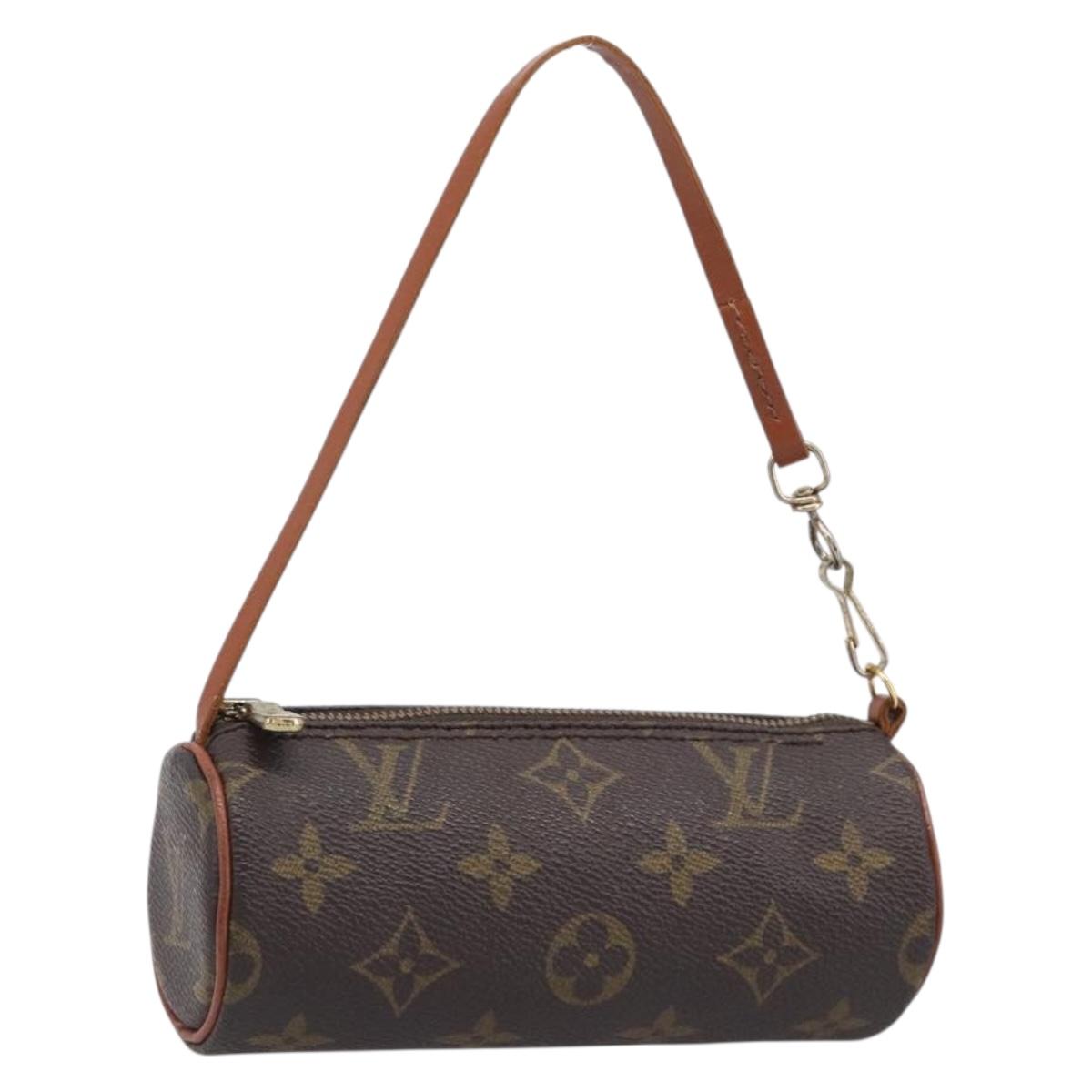 LOUIS VUITTON Monogram Papillon Pouch LV Auth 203449