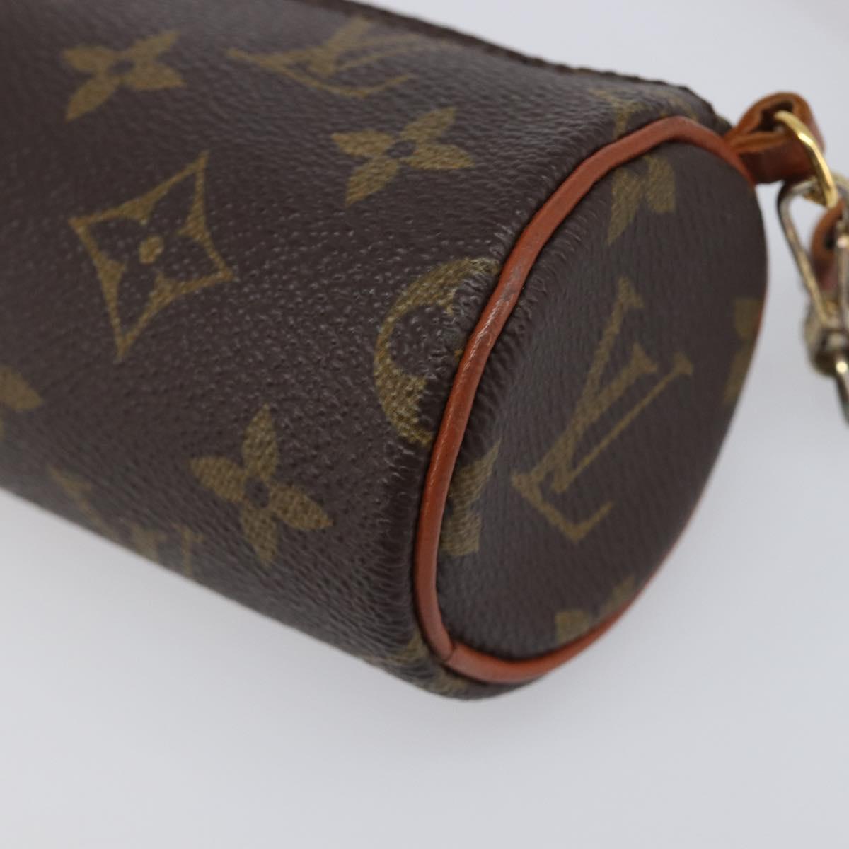 LOUIS VUITTON Monogram Papillon Pouch LV Auth 203449