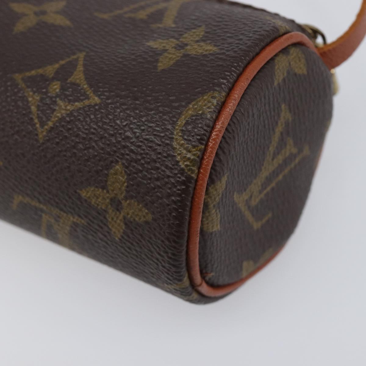 LOUIS VUITTON Monogram Papillon Pouch LV Auth 203449
