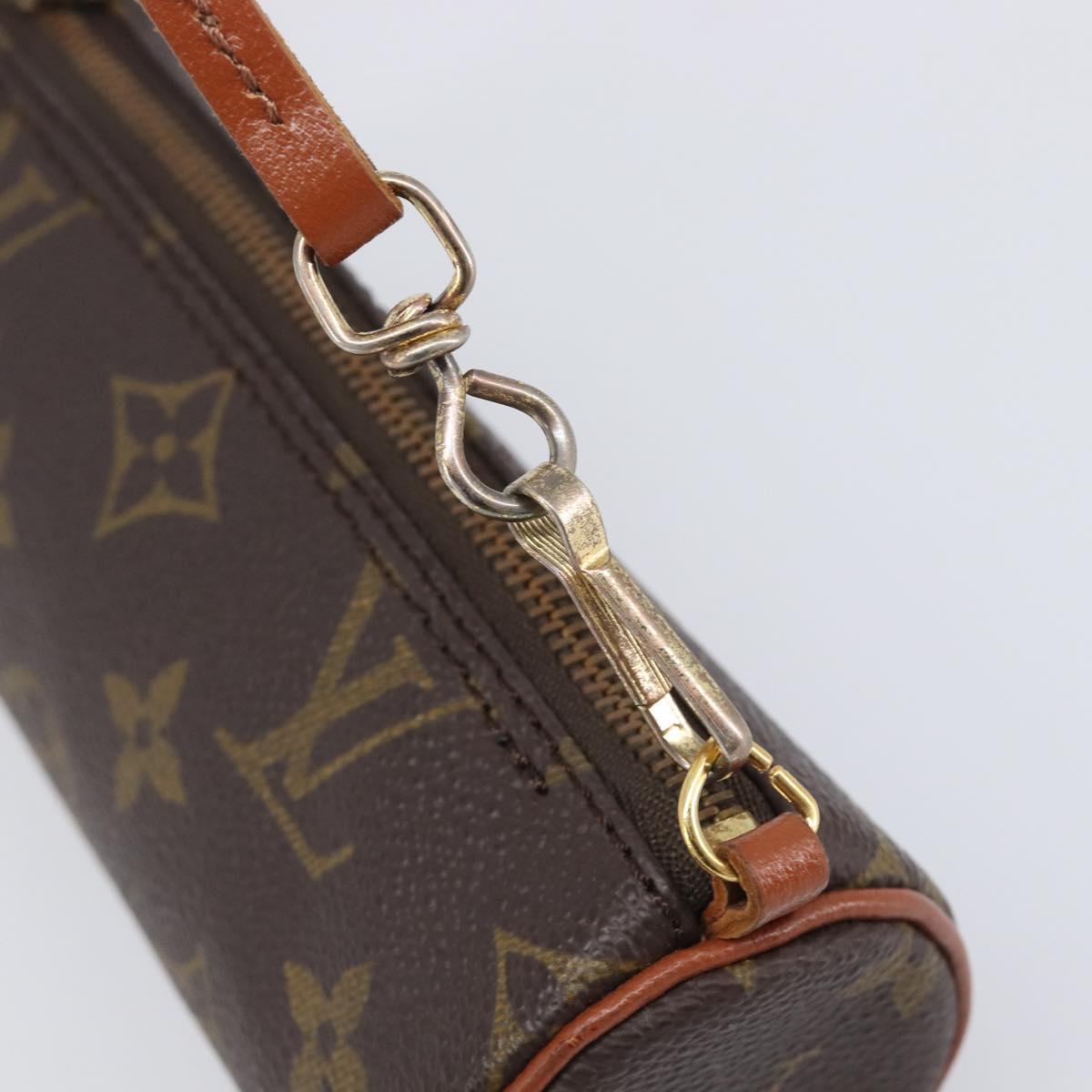 LOUIS VUITTON Monogram Papillon Pouch LV Auth 203449