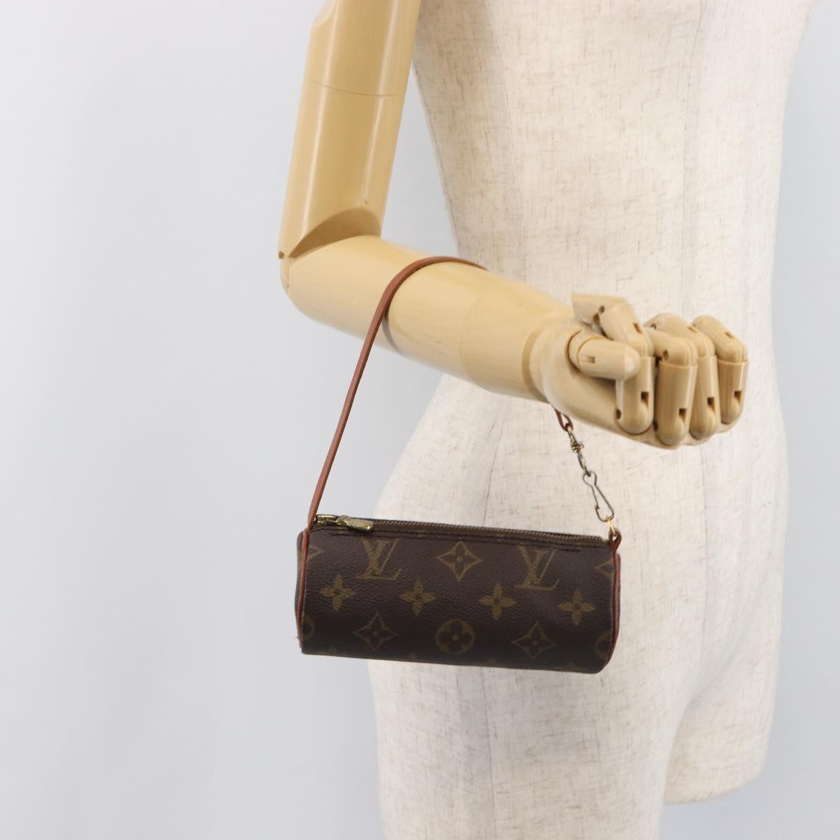 LOUIS VUITTON Monogram Papillon Pouch LV Auth 203449