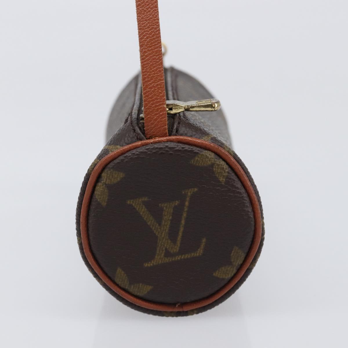 LOUIS VUITTON Monogram Papillon Pouch LV Auth 203449