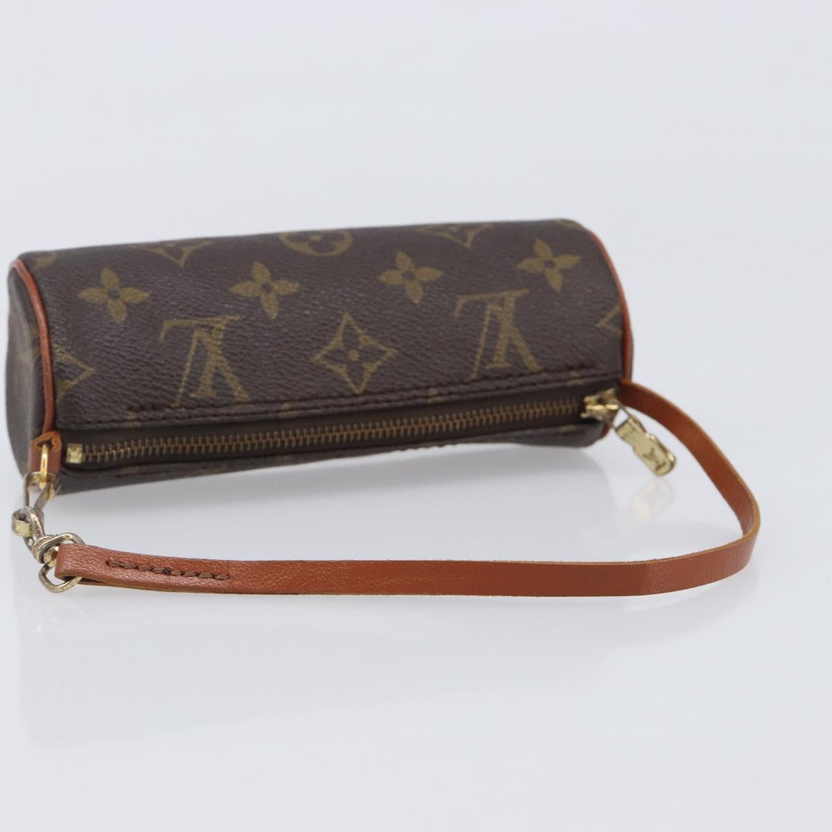 LOUIS VUITTON Monogram Papillon Pouch LV Auth 203449