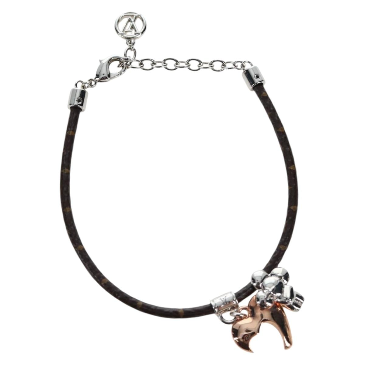 LOUIS VUITTON Monogram Vivienne Bracelet M8424Z LV Auth 203451V