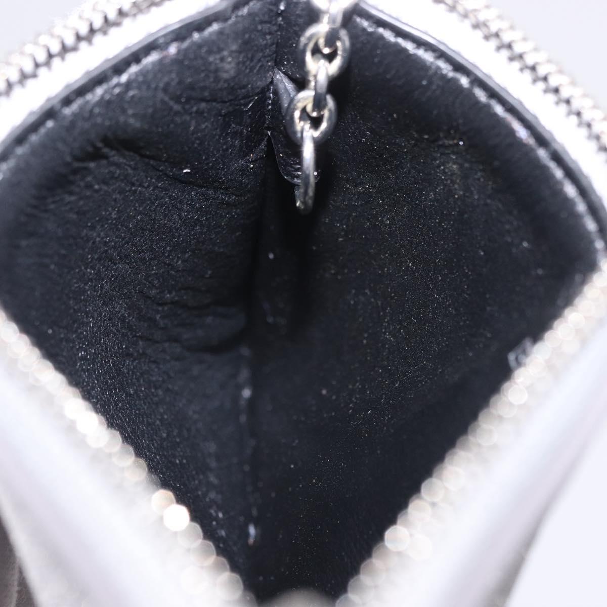 BALENCIAGA Every Day Coin Purse Leather Silver 581306 Auth 203452V