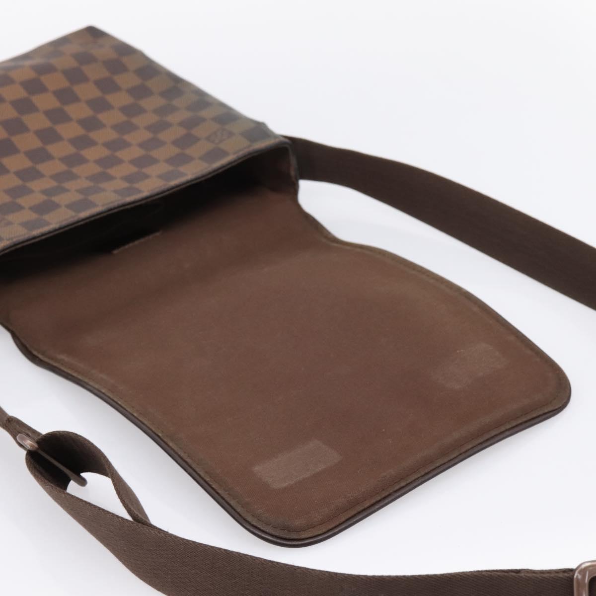 LOUIS VUITTON Damier Ebene Brooklyn PM Shoulder Bag N51210 LV Auth 203460