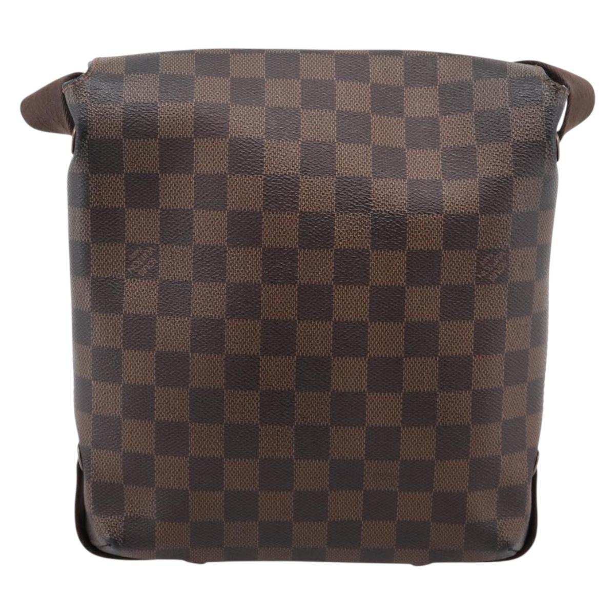 LOUIS VUITTON Damier Ebene Brooklyn PM Shoulder Bag N51210 LV Auth 203460