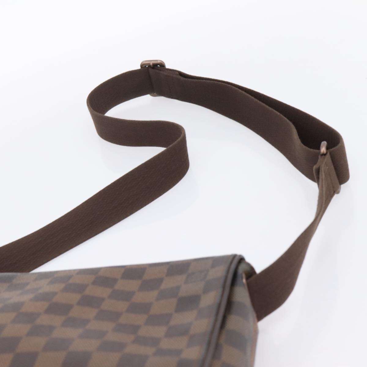 LOUIS VUITTON Damier Ebene Brooklyn PM Shoulder Bag N51210 LV Auth 203460