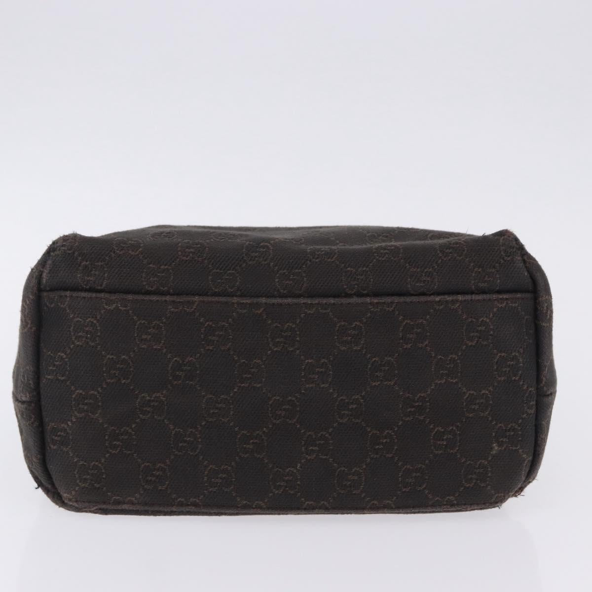 GUCCI GG Canvas Shoulder Bag Brown 105649 Auth 203464